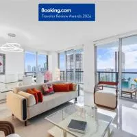 25 min to FIFA! Resort-Style Living with Direct Ocean Views - 3BR Beauty, viešbutis mieste Hallandale Beach