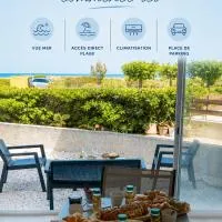 Le Refuge Marin - Vue Mer - Accès direct Plage - Terrasse - Climatisation - Place de Parking, viešbutis mieste Leucate-Plage