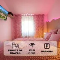 Studio La Vague - Idéal Couple en Escapade Provence Hors Foules - Marché Samedi à Pied - Bois de la Lare 6km - CENTRE VILLE Auriol - Marseille 27km - Aubagne 11km - WIFI HD - Climatisation,Auriol的飯店