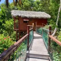 Kaz Robinson Cabane Perchee Vue Mer Vivez l aventure Robinson avec le confort d une vue imprenable sur les Caraibes, hotell i Terre-de-Bas