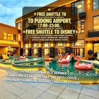 初心莫舍酒店Chuxin Moshe Hotel Shanghai Shanghai International Tourism Resort BranchFree shuttle to Shanghai Airport Disneyland Heartshaped outdoor infinity pool Freshly ground coffee Laundry service Massage chairs Breakfast for foreign, Hotel in Shanghai