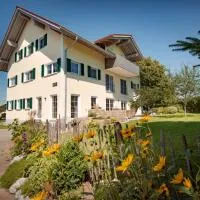 Erlebnishof Eble Doppelzimmer mit hellem Bad, viešbutis mieste Obergünzburg