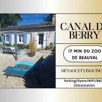 Gîte du Canal de Berry climatisé Beauval 6 personnes, hotel di Selles-sur-Cher