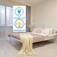 Белосніжне ліжечко. Мережа Alex Apartments. Безконтакнте заселення цілодобово, hotel em Shcherbani