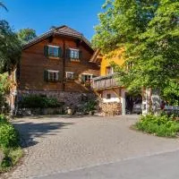 Blick in den Garten, hotel Holzschlagban