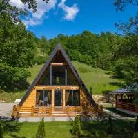 Cabana Ulici A-frame, מלון בBîrsana