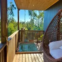 Cabaña en el bosque con tinaja privada, hotel di Pichilemu