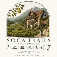 Soča Trails Apartment #5, viešbutis mieste Srpenica