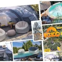 Summer IGLOO by the sea in COCOland، فندق في Pálioura
