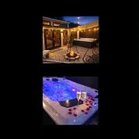 Wellness Ferienwohnung mit Sauna, Massagen, Spa, beheizbarem Whirlpool bei Leipzig, Hotel in Pomssen