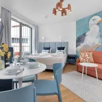 PINEA STUDIO APARTMENT with sea view with free entrance to swimming pool, sauna and jacuzzi โรงแรมในโปเบียโรโว