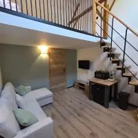 L oasis de Détente - le Cocon - gîte 4 personnes avec 1h d accès à la piscine privée et terrasse aménagée par nuit réservée - climatisation - à 2km de Pairi Daiza, hotel v destinaci Brugelette