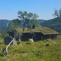 Authentic Off-Grid Mountain Cabin in Telemark, hótel í Smørklepp