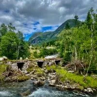 Haukedalen mountain panorama river view, hotel en Holsa