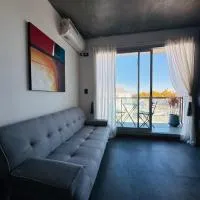 Moderno monoambiente con vista a la ciudad, hotel di Rosario