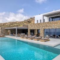 Astounding Mykonos Villa 6 Bedrooms Villa Brandy Private Infinity Pool, hotel u gradu 'Elia Beach'