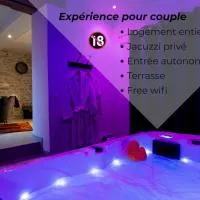 Jacuzzi privé Love Room Entre Nemours et Montargis, hotel en Château-Landon