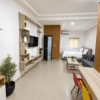 Studio américain Confort avec piscine: Abican şehrinde bir otel