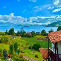 Cabaña la mejor vista al lago de Tota, hotel en Cuítiva