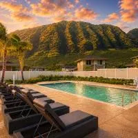 Oahu Million Dollar Ocean View, Sleeps 14, Pool, Spa, Near Beach, AC, BBQ, hotel a Waianae