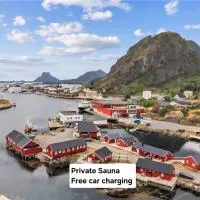 Ytterviks Rorbu Lofoten Private Sauna & Free elektric CarCharging, hotel en Stamsund
