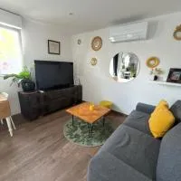 Petite maison indépendante proche Strasbourg、ブリュマトのホテル