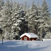 Cabin Dating from 1721 without internet - electricity or running water but with a traditional red painted outhouse, hotelli kohteessa Ljørdal