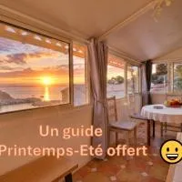 "LaCigaleDeNiolon", Climatisé, Vue Mer à 180 & Terrasse ombragée & intime, Plage à 50m, Wi-Fi & Netflix, Un guide des activités Printemps-Été offert, хотел в Le Rove