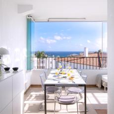 Scandinavian style apartment with amazing sea views and south west facing sunny terrace in Miraflores walking distance to the beach!