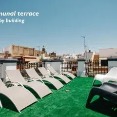 Hostly Acetres 1B-2B Center-Fibre-Conmunal terrace-Parking Optional