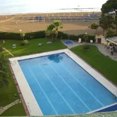 Baje a la playa en ascensor