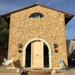 Valuable rustic Tuscan swimming pool, breathtaking view of Camaiore