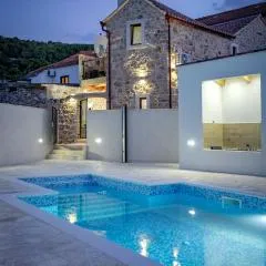 Villa Ploča on Hvar with a private heated pool