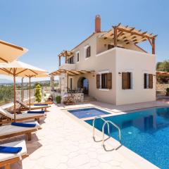 New Villa Katifes with Pool, Walk to Amenities & Amazing Views!