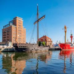 Appartment im Ohlerich Speicher in Wismar mit Stadt -und Meerblick