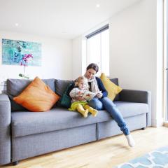 Urban's Large 2 bed, 2 bath luxury apartment with secure parking