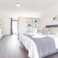 New Delft City view central modern family top floor apartment Utopia 20e