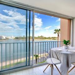 Appart 6 pers vue mer-piscine-parking-clim-wifi