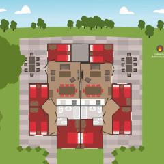 Voorde 16 pers. bungalow