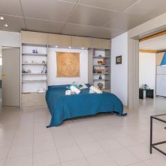 Panoramic view roof garden apartment