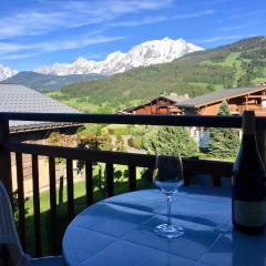 Appartement cosy et chaleureux à Megève avec vue sur le Mont Blanc