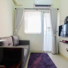 Tranquil 2BR @ Green Pramuka Apartment By Travelio