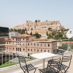 Across Acropolis Museum chic design apartment!