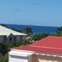 Studio Vue mer Haut de villa anse des rochers