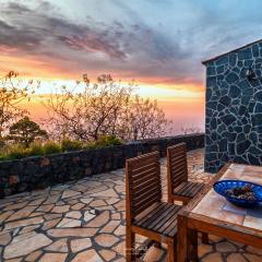 sunset and stars stone house