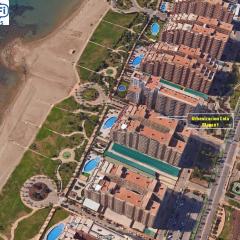 Apartamento 1ª Línea de mar en Marina d'Or con césped y playa [Familiar]