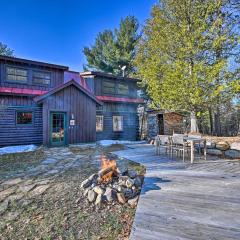 Grand Log Cabin with Hot Tub - 4 Miles to Whiteface!