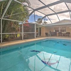 Tropical Cape Coral Home with Private Dock on Canal!
