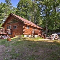 Cozy Manistique Cabin with Deck, Grill and Fire Pit!