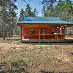 Private South Boardman Cabin on 10 Forest Acres!